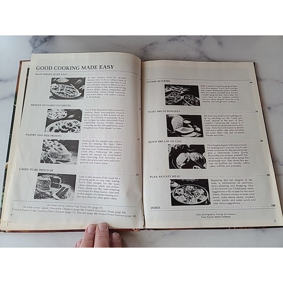 Crisco's Good Cooking Made Easy Cook Book Color Photos Recipes Hardcover 1978 - Picture 3 of 10